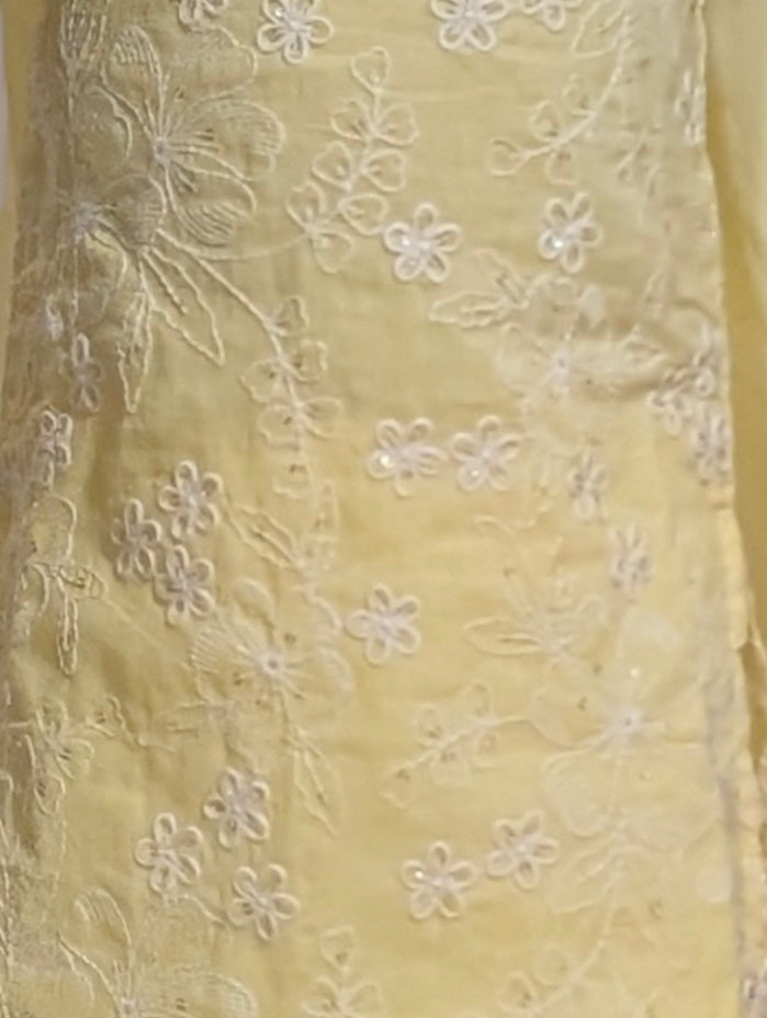 Girls pastel yellow Salwar Suit