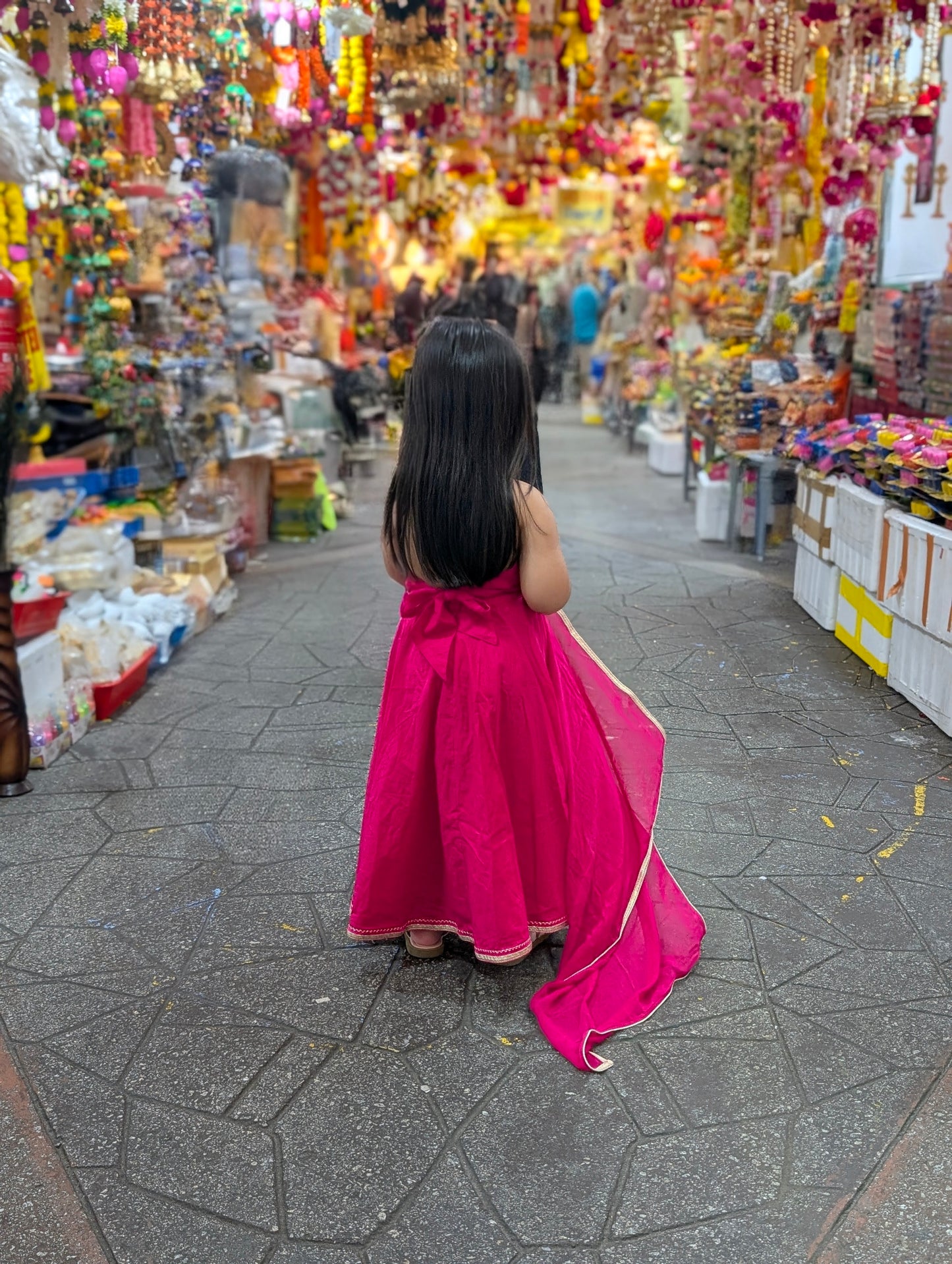 Pink Halter neck lehanga