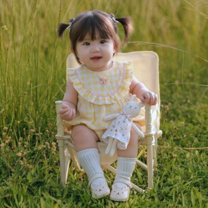 Yellow Plaid Romper