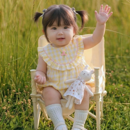 Yellow Plaid Romper