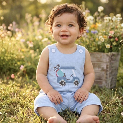 Blue Golf Romper