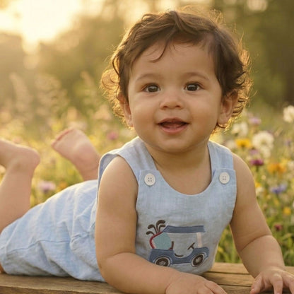 Blue Golf Romper