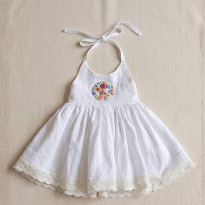 Wildflower Waltz  Halter Neck Dress