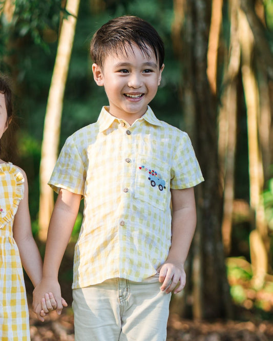 Explorer Yellow Plaid Shirt