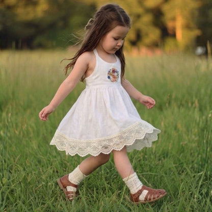 Wildflower Waltz  Halter Neck Dress