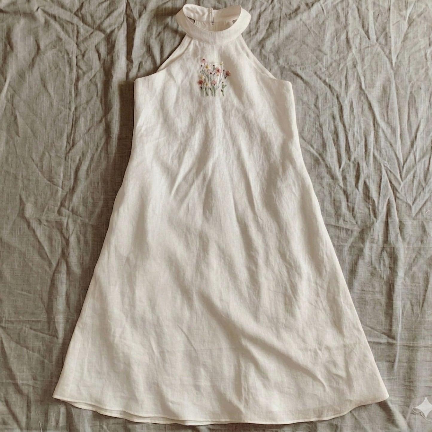 Wildflower Halter Neck Dress Midi - Girl