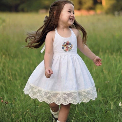 Wildflower Waltz  Halter Neck Dress