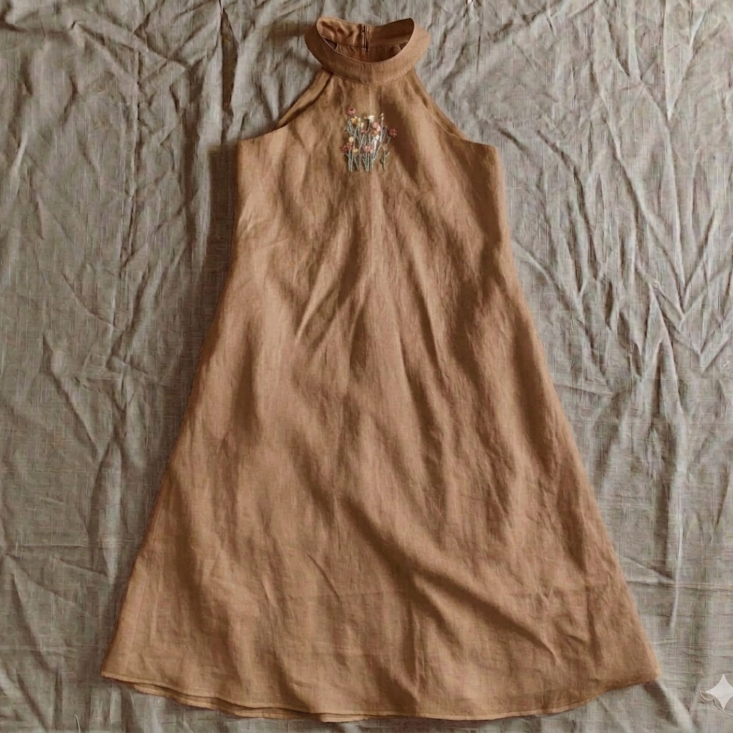 Wildflower Halter Neck Dress Midi - Girl