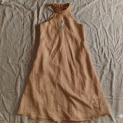 Wildflower Halter Neck Dress Midi - Girl