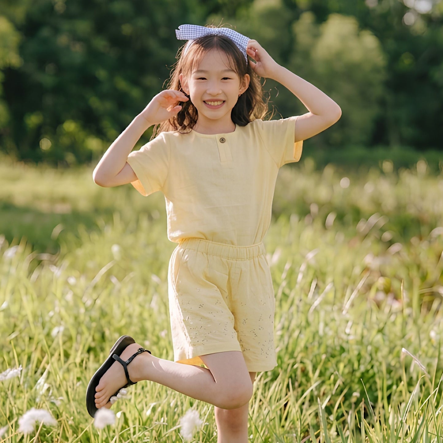 Yellow Buttercup Short & Shirt Set - Girls