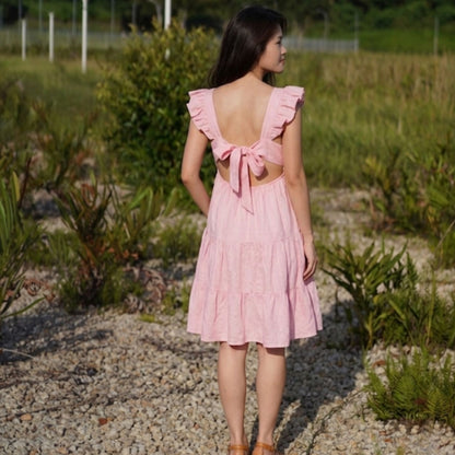 The Pink Reverie Dress – Half Sleeve