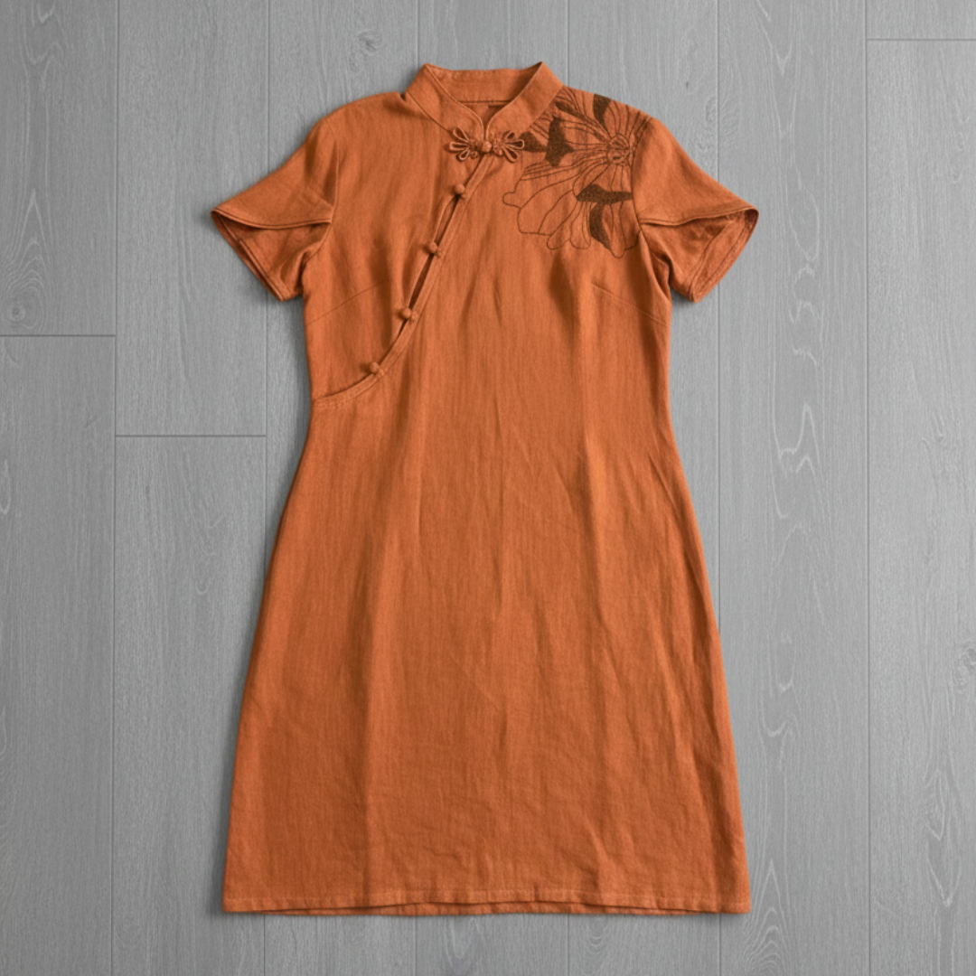 Butterfly Whispers Modern Cheongsam- Woman