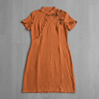 Butterfly Whispers Modern Cheongsam- Woman