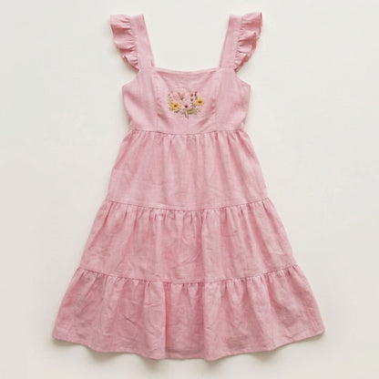 The Pink Reverie Dress – Half Sleeve