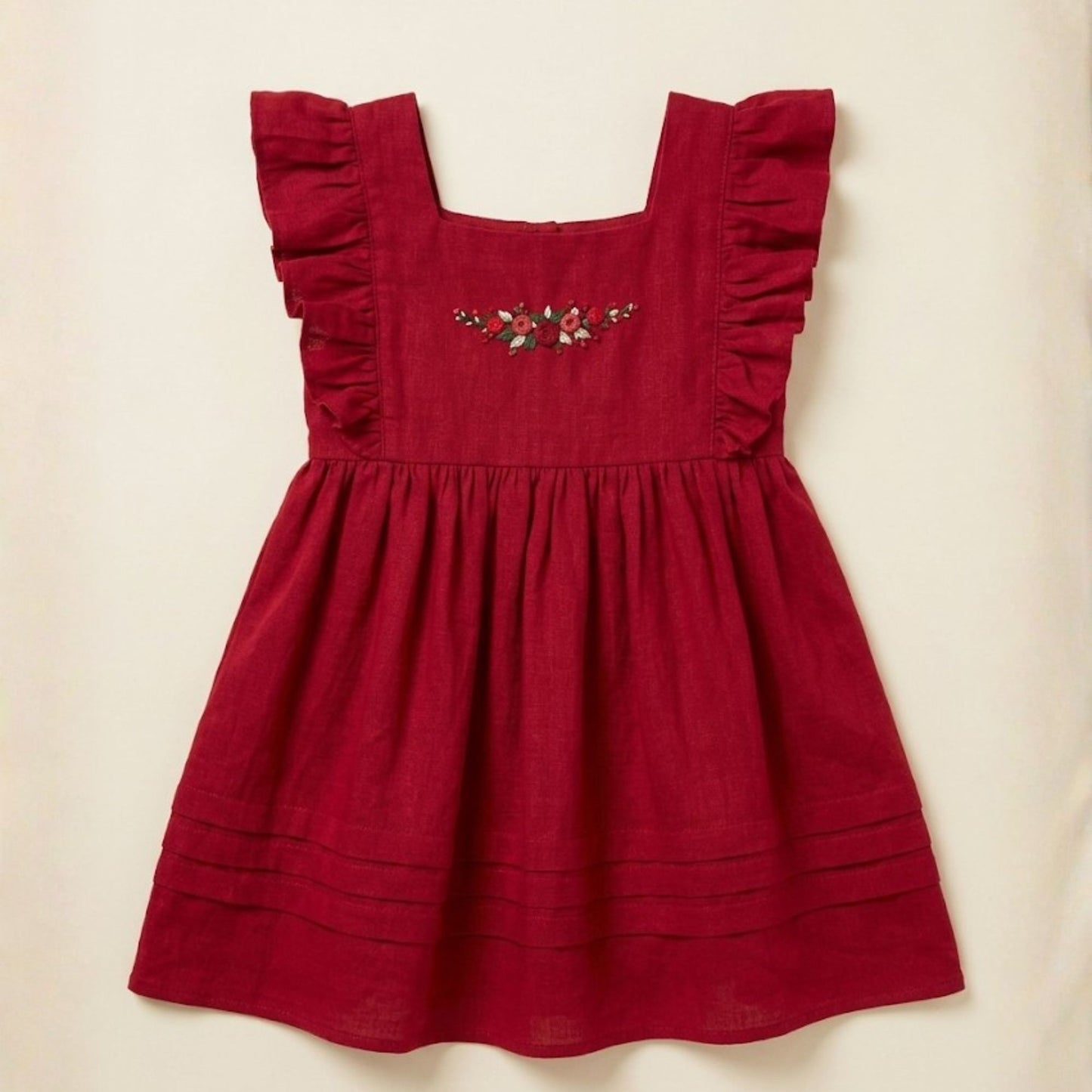 Festive Red Dress - Girl