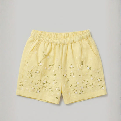 Yellow Buttercup Short & Shirt Set - Women