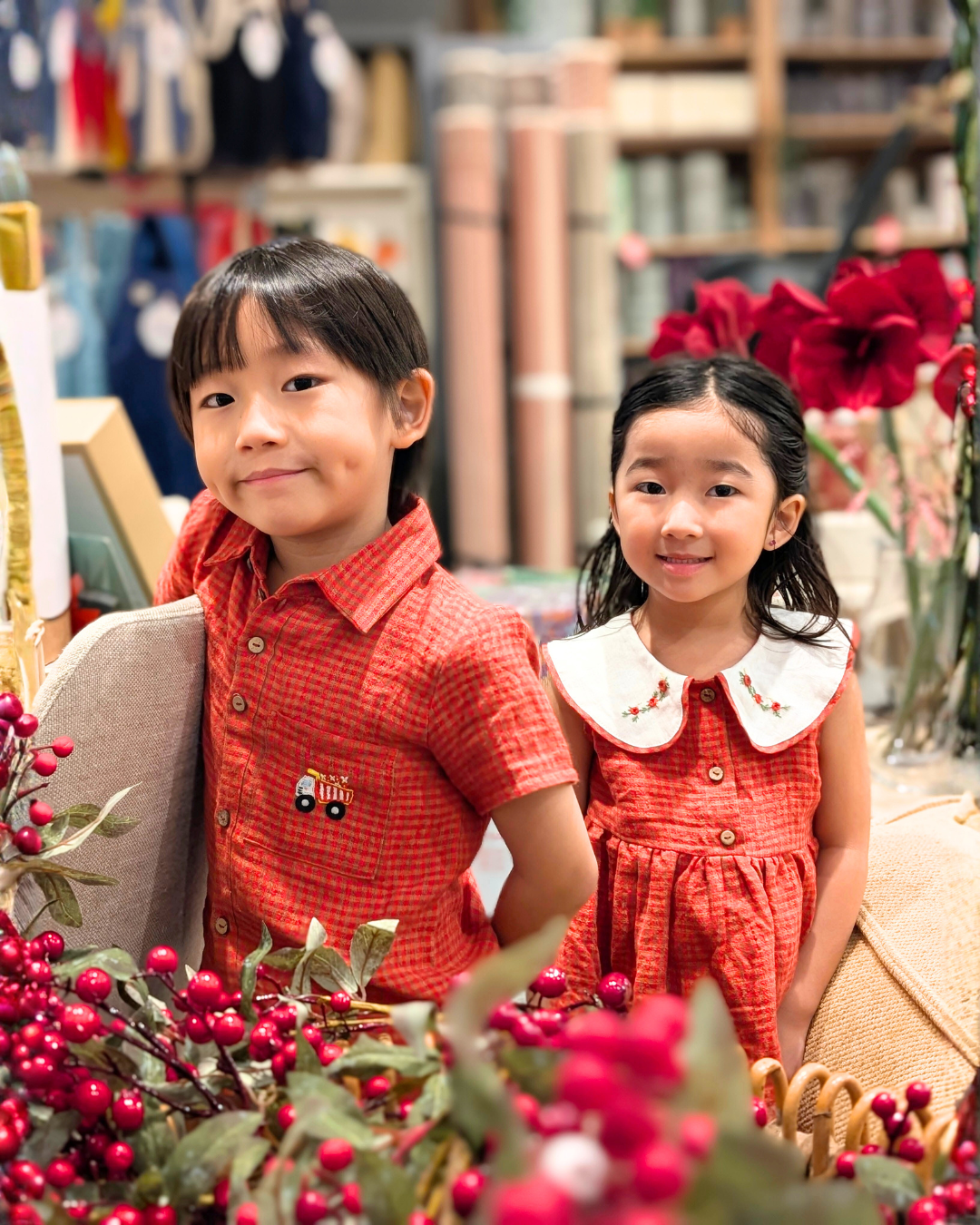 Peter Pan Red Plaid Dress