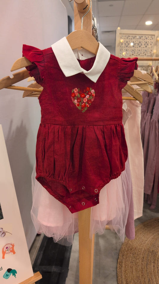 Red Heart Romper