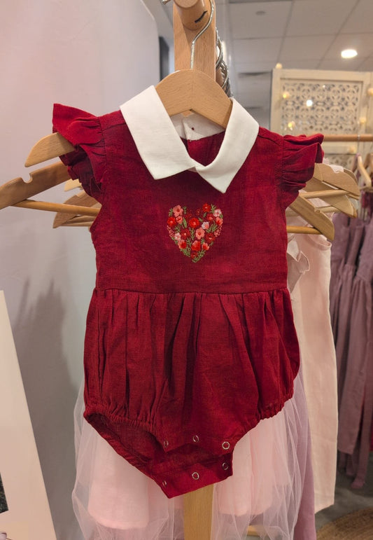 Red Heart Romper